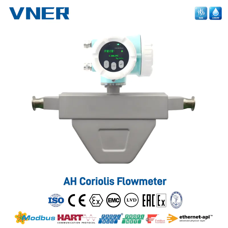 AH Hygienic Coriolis Mass Flowmåler
